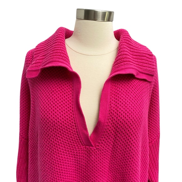 Ralph Lauren Ribbed Knit Shawl Collar Sweater In Pink Size 2X - Picture 2 of 7